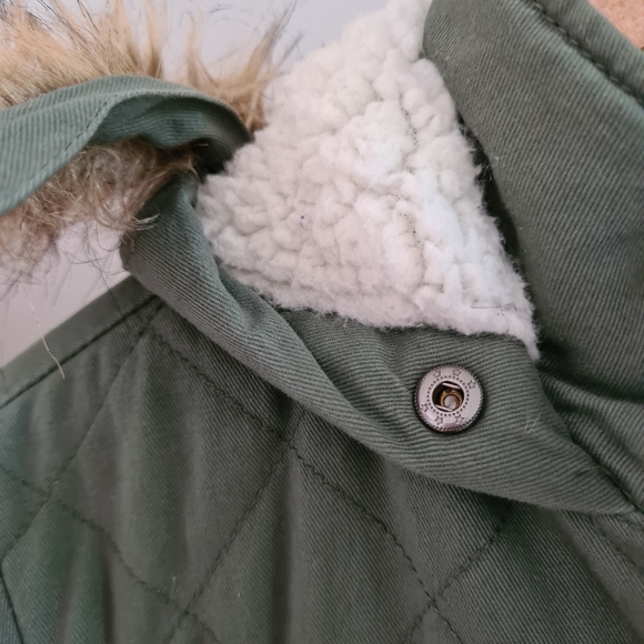 Long Puffer Hoodie Jacket Size 12 - Picture 8 of 13